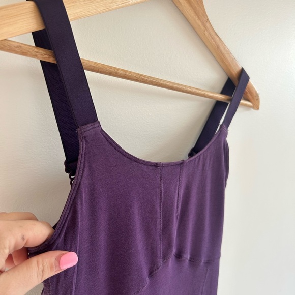 Lululemon plum rank, thick adjustable straps, built in bra, thin light fitted - Picture 2 of 7